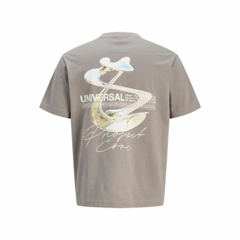 Vyriški marškinėliai su trumpomis rankovėmis Jack & Jones Jcodynamic Dust Ss Crew Neck Šviesiai rudas