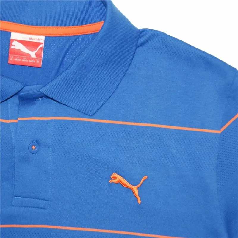 Vyriški polo marškinėliai su trumpomis rankovėmis Puma Jacquard Mėlyna