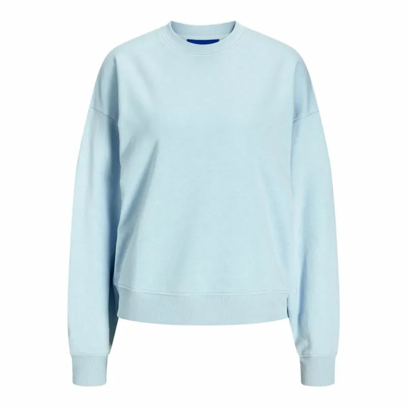 Naisten huputon collegepaita Jack & Jones Jxalfa Rlx Lsw Vaaleansininen