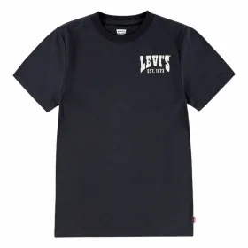 Child's Short Sleeve T-Shirt Levi's Lvb Valley View Black