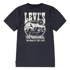 Laste Lühikeste varrukatega T-särk Levi's Lvb Valley View Must