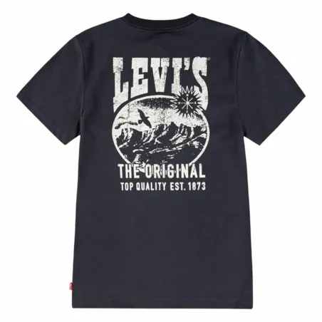 Vaikiška Marškinėliai su trumpomis rankovėmis Levi's Lvb Valley View Juoda