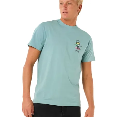 Футболка с коротким рукавом мужская Rip Curl Search Icon Tee Синий