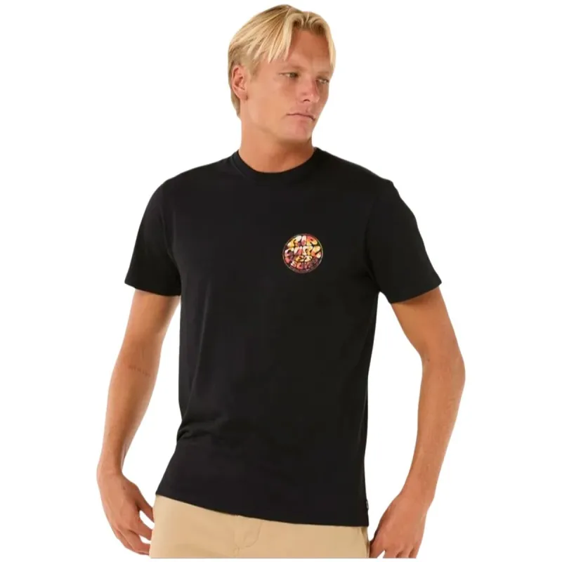 Футболка с коротким рукавом мужская Rip Curl Passage Tee Чёрный