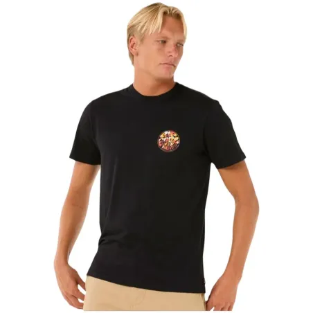 Футболка с коротким рукавом мужская Rip Curl Passage Tee Чёрный