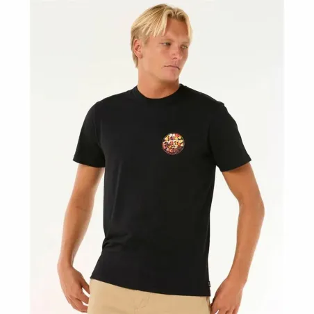 Футболка с коротким рукавом мужская Rip Curl Passage Tee Чёрный