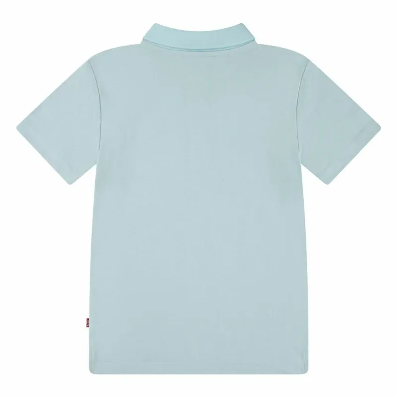 Bērnu Polo ar Īsām Piedurknēm Levi's Lvb Back Neck Tape Zils