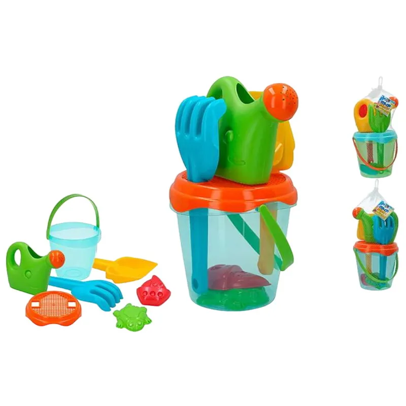 Paplūdimio kibiras Colorbaby Mėlyna Oranžinė 18 cm