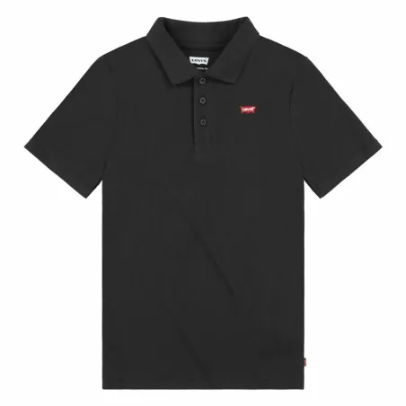 Vaikiški polo marškinėliai su trumpomis rankovėmis Levi's Lvb Back Neck Tape Juoda