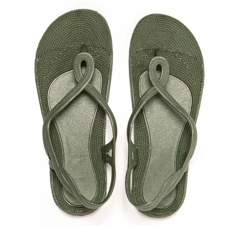 Naisten Flip-flopit Brasileras Antalya Military Keltainen