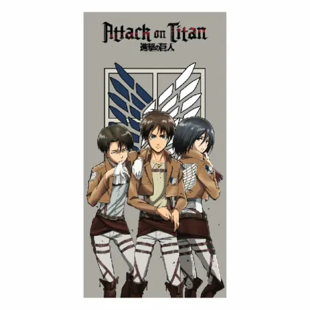 Paplūdimio rankšluostis Attack on Titan 70 x 140 cm