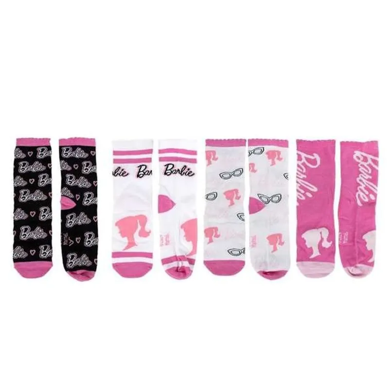 Kojinės Barbie Spalvotas 35-38 Taupyklė 4 poros