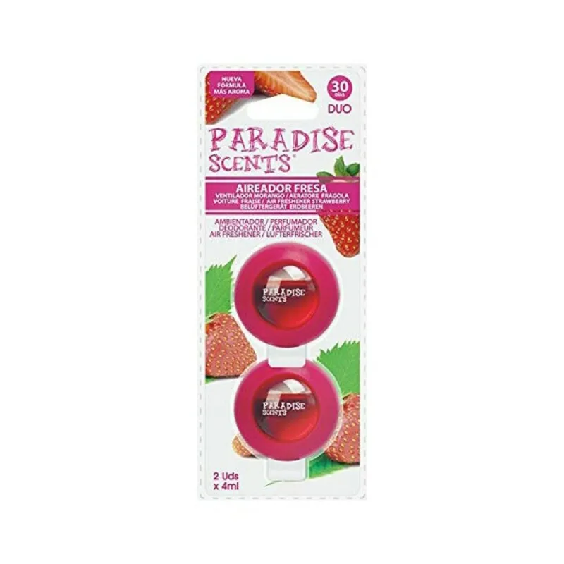 Automobilio oro gaiviklis Paradise Scents Braškė Duetas (2 uds)