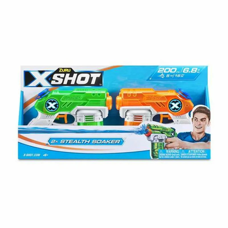 Vandens pistoletas X-Shot Warfare Double Small Stealth 2 Dalys 16 x 13 x 3 cm