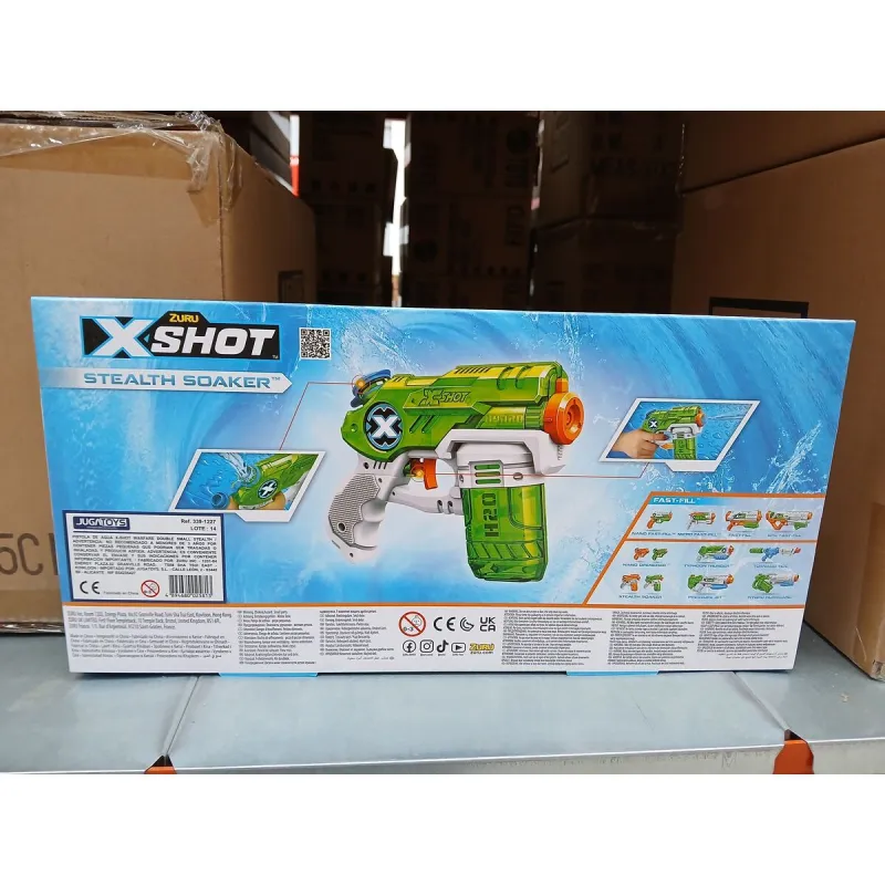 Vandens pistoletas X-Shot Warfare Double Small Stealth 2 Dalys 16 x 13 x 3 cm