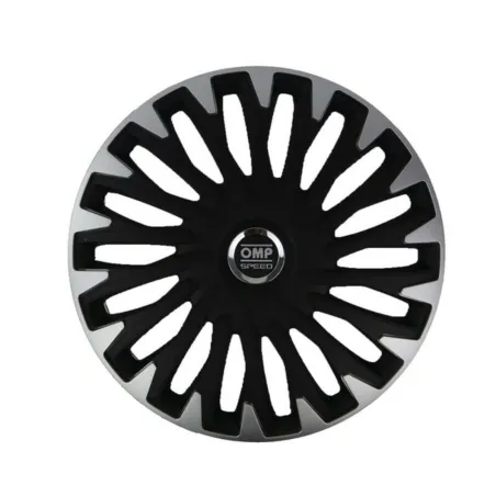 Pölykapseli OMP Stinger Speed Musta Hopeinen 16" (4 uds)