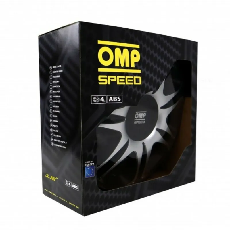 Mototransporta pārsegs OMP Ghost Speed Melns Sudrabains 15" (4 uds)
