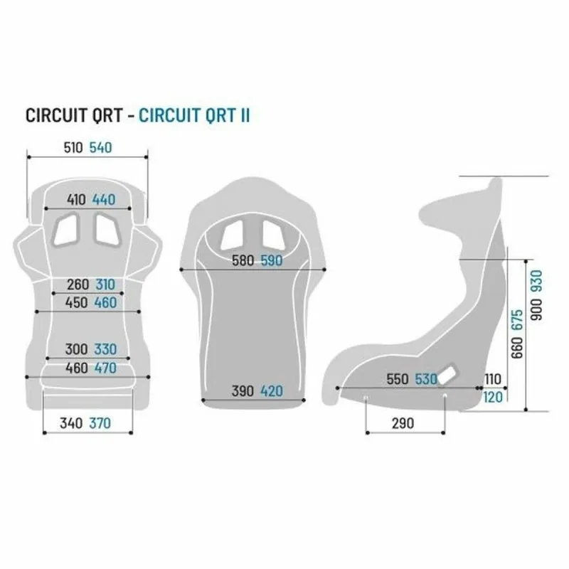 Sėdynė Sparco CIRCUIT QRT Automobilis Juoda FIA 8855-1999