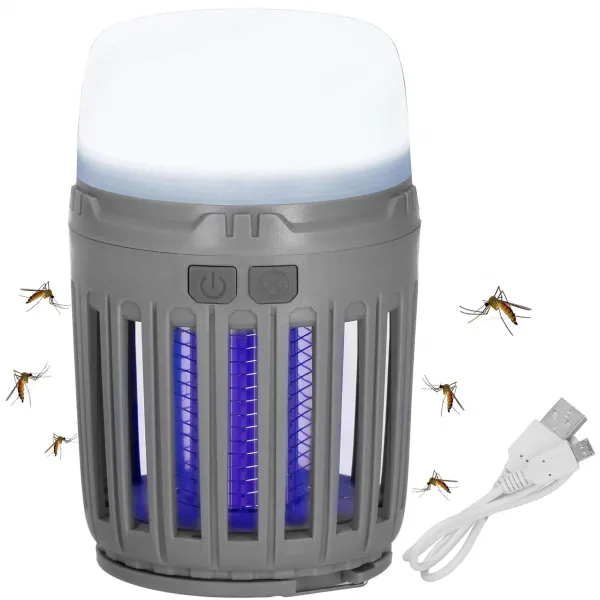 UV Insect Killer Lamp Springos GA0066, Mosquito, Fly & Moth Trap, Portable 3-in-1