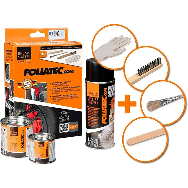 Maalaussetti Foliatec 2160 RACING Jarrusatulat 3 Kappaletta Punainen