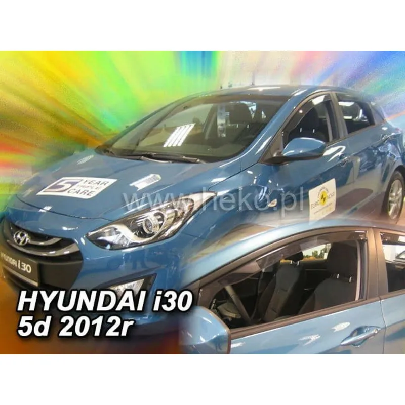 Wind deflector HEKO HO17273 HYUNDAI I30 II HTB/WAGON Front 2 Pieces
