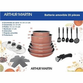 Cookware Arthur Martin   20 Pieces