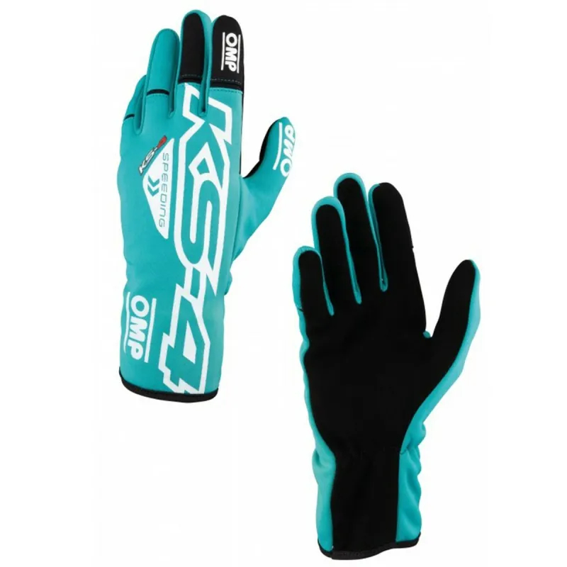 Kids Karting Gloves OMP KS-4 Žalia 5