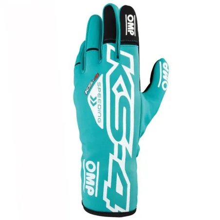 Kids Karting Gloves OMP KS-4 Žalia 5