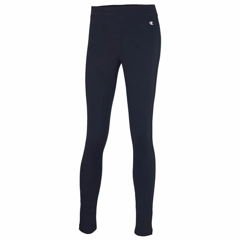 Moteriškos sportinės tamprės Champion C Logo Cotton Stretch W Tamsiai mėlyna