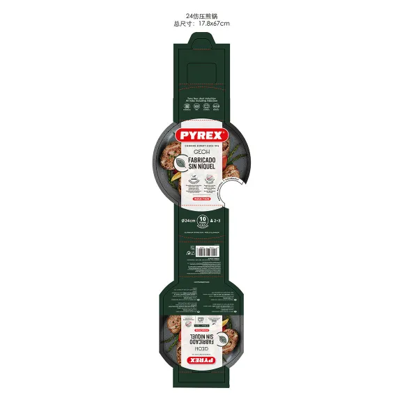 Keptuvė nelimpančiu dugnu Pyrex Geoh Grūdintas aliuminis 24 cm