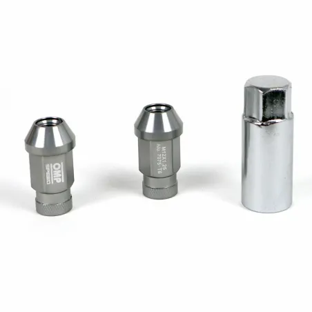 Set Mutterit OMP Antrasiitinharmaa 40 mm 20 uds M12 x 1,50