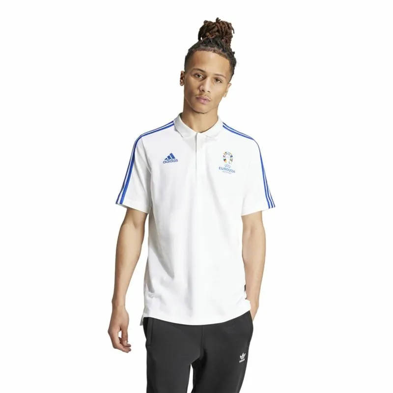 Vyriški polo marškinėliai su trumpomis rankovėmis Adidas Emblem Euro 2024 (S)