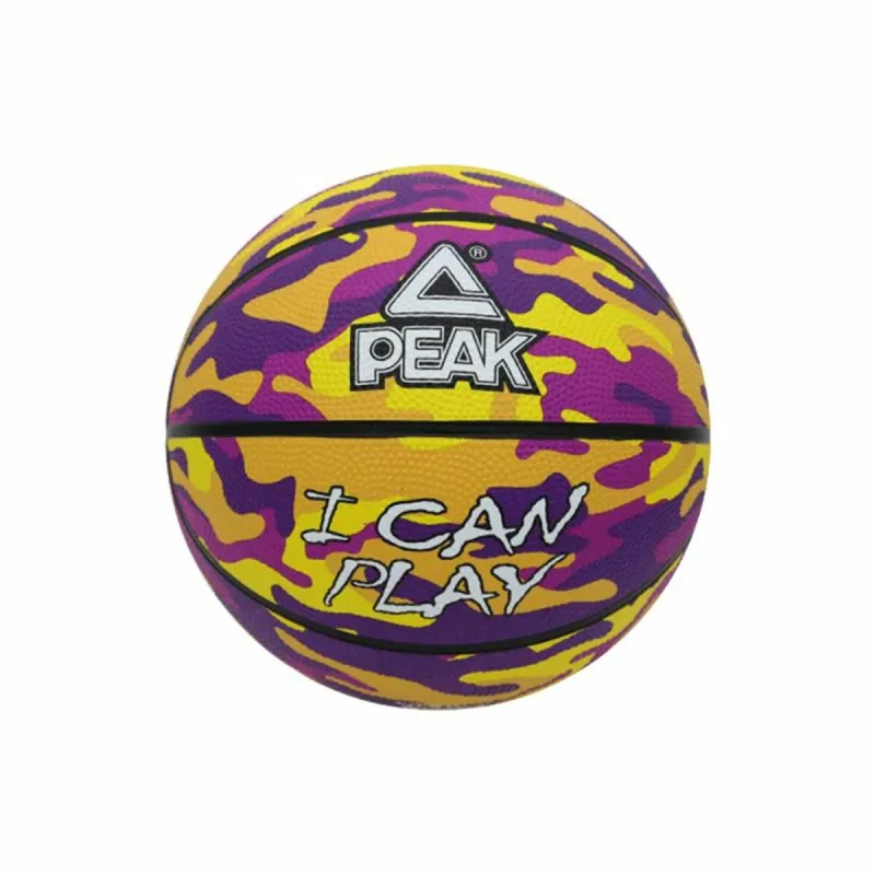 Krepšinio kamuolys Peak Peak Camo Ball Geltona Purpurinė (Dydis 5)