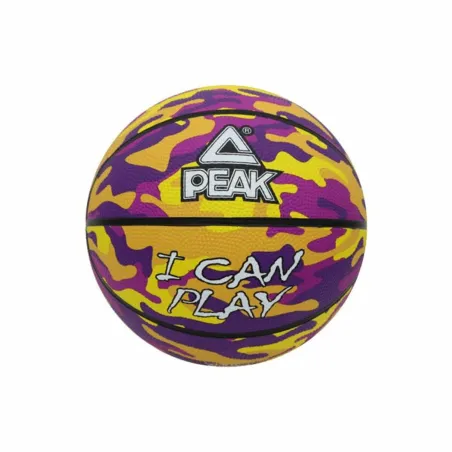 Krepšinio kamuolys Peak Peak Camo Ball Geltona Purpurinė (Dydis 5)