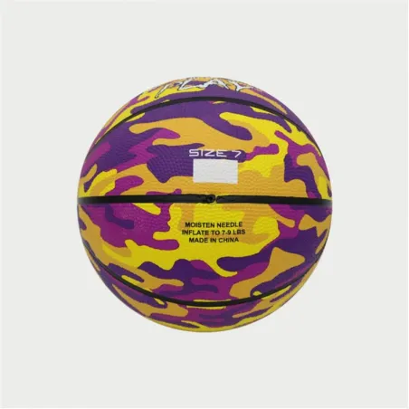 Krepšinio kamuolys Peak Peak Camo Ball Geltona Purpurinė (Dydis 5)