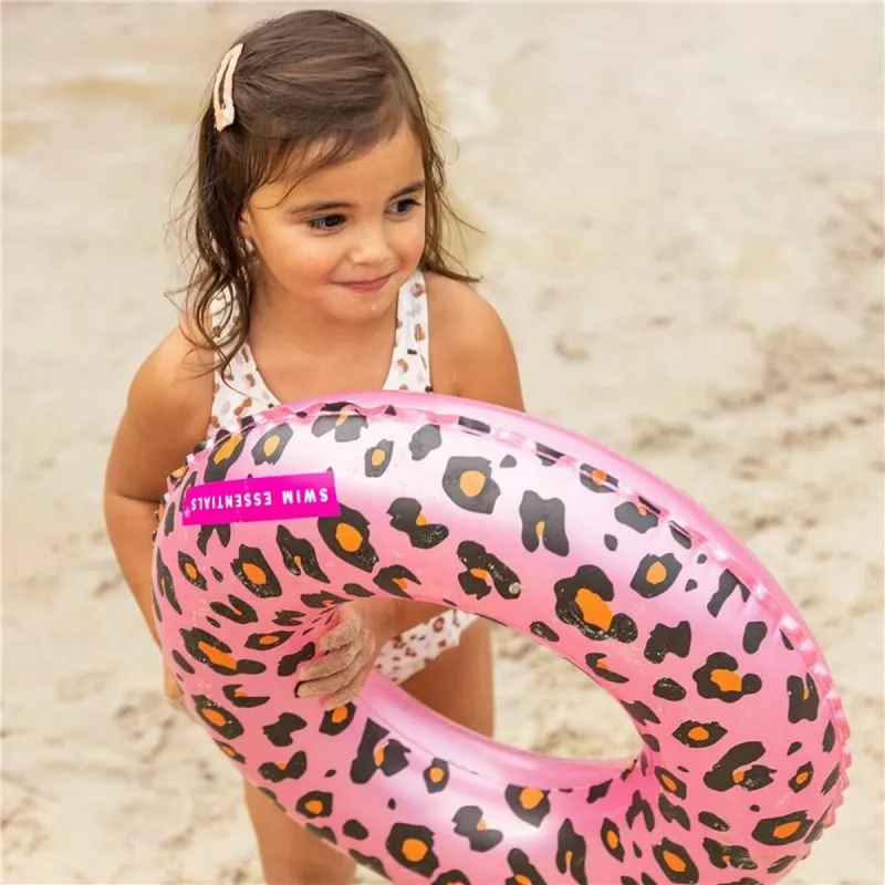 Piepūšams Pludiņš Swim Essentials Leopard Gaiši Rozā