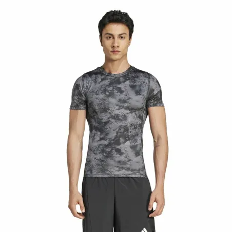 Vīriešu Krekls ar Īsām Piedurknēm Adidas Techfit Training Aop (2XL)