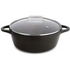 Casserole with lid Valira BLACK IND 24CM Black Ø 24 cm