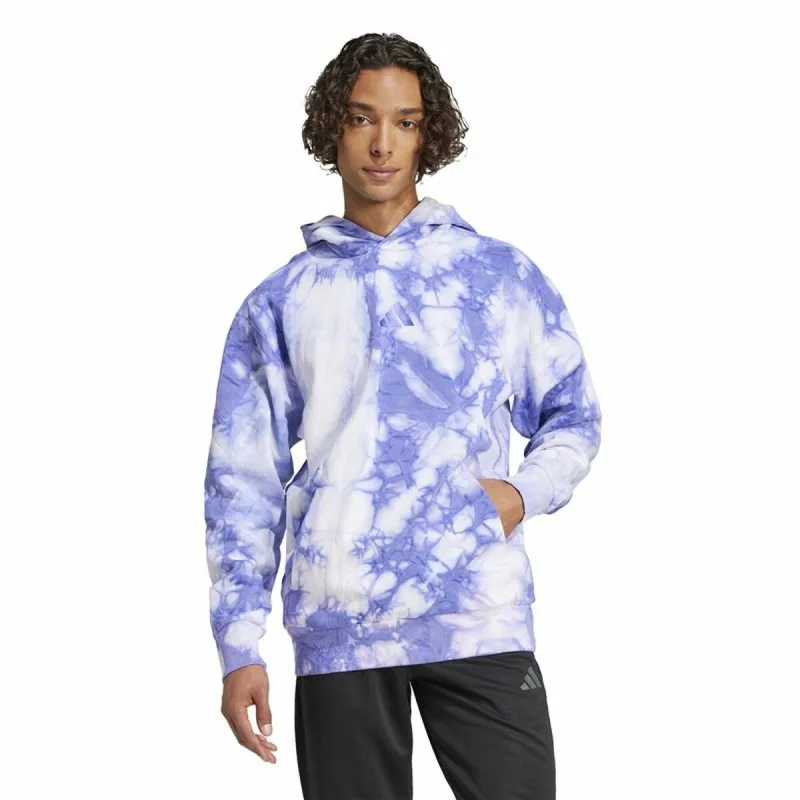 Толстовка с капюшоном мужская Adidas All Szn Fleece Wash Hoodie Синий XS