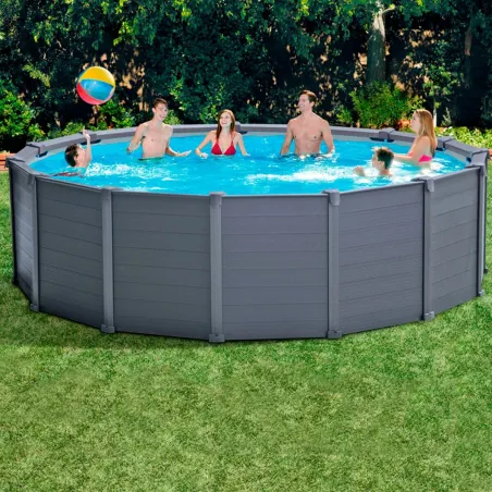 Paļš baseins ar Filtrēšanas Sistēmu Intex 478 x 124 cm 16.500 l Apaļa