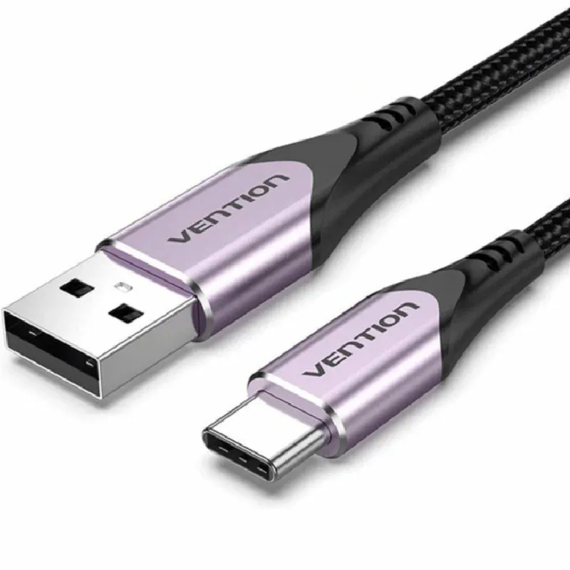 USB A uz USB-C Kabelis Vention CODVH 2 m Violets