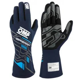 Karting Gloves OMP MY2025 Sinine Meresinine FIA 8856-2018