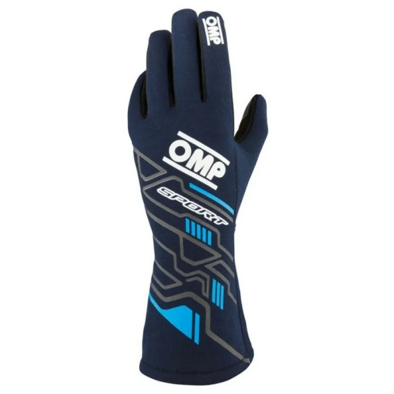 Karting Gloves OMP MY2025 Mėlyna Tamsiai mėlyna FIA 8856-2018