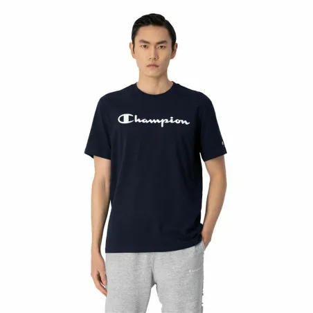 Vyriški marškinėliai su trumpomis rankovėmis Champion Crewneck Mėlyna