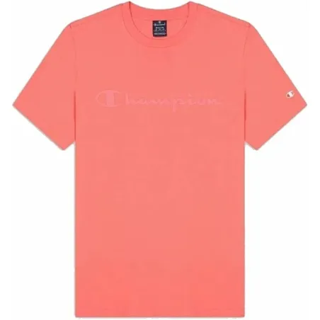Vyriški marškinėliai su trumpomis rankovėmis Champion Crewneck Rožinė