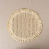 Table Mat Vinthera Okapi Bicoloured Textile Ø 38 cm (12 Units)