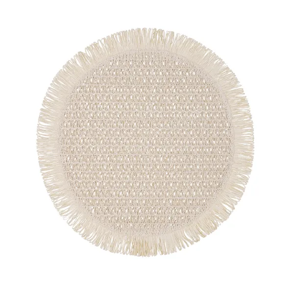 Table Mat Vinthera Okapi Bicoloured Textile Ø 38 cm (12 Units)