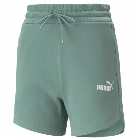 Vyriški sportiniai šortai Puma Ess 5" High Waist Akvamarinas Žalia