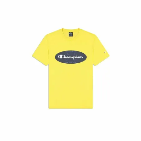 Vyriški marškinėliai su trumpomis rankovėmis Champion Crewneck Geltona