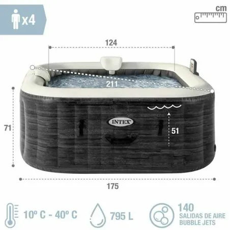 Надувной Спа Intex 795 L